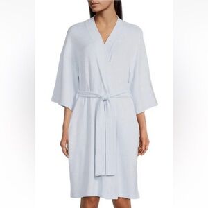 UGG NEW Monrose Peached Knit Cosy Robe Sky Heather Light Blue Womens XL Bathrobe